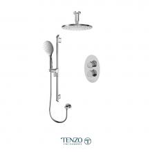 Tenzo F-FLT32-21134-CR - Trim for Fluvia T-Box kit 2 functions thermo chrome finish