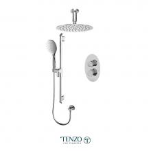 Tenzo FLT32-21331-CR - Fluvia T-Box kit 2 functions thermo chrome finish