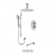 Tenzo FLT33-511315-CR - Fluvia T-Box kit 3 functions thermo chrome finish