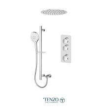 Tenzo FLT42-21263-CR - Fluvia Extenza kit 2 functions thermo chrome finish