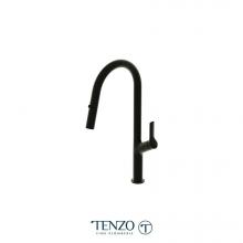Tenzo LO130-MB - Single-handle kitchen faucet Lotus with pull-down & 2-Function hand shower matte black