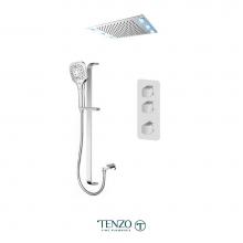 Tenzo F-QUT42-21243-CR - Trim for Quantum Extenza kit 3 functions thermo chrome finish