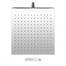 Tenzo SSTS-16-S-CR - Shwr head square 40x40cm (16in) stainless steel 2mm chrome