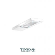 Tenzo WTS4L-CR - Wall mount shwr head LED (4x) & waterfall stainless steel chrome