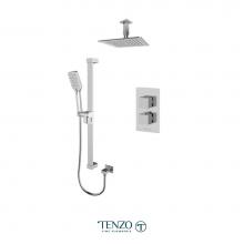 Tenzo F-SLT32-21134-CR - Trim for Slik T-Box kit 2 functions thermo chrome finish