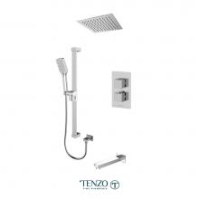 Tenzo SLT33-511615-CR - Slik T-Box kit 3 functions thermo chrome finish