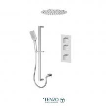 Tenzo F-SLT42-21261-CR - Trim for Slik Extenza kit 2 functions thermo chrome finish