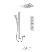 Tenzo F-SLT43-55244-CR - Trim for Slik Extenza kit 3 functions thermo chrome finish