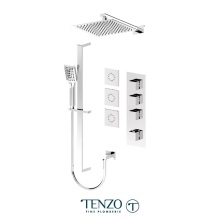 Tenzo SLT43-572112-CR - Slick Extenza kit 3 functions thermo chrome finish