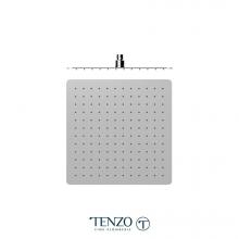 Tenzo SSTS-16-Q-CR - Shwr head square with round corners 40x40cm (16in) stainless steel 2mm chrome