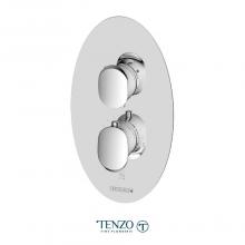 Tenzo F-FLT32-CR - T-Box valve trims thermo. 2 functions diverter chrome