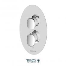 Tenzo F-FLT33-CR - T-Box valve trims Fluvia thermo. 3 functions diverter chrome