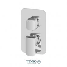 Tenzo F-QUPB32-CR - T-Box valve trims pres. bal. 2 functions diverter chrome