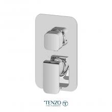 Tenzo F-QUPB33-CR - T-Box valve trims pres. bal. 3 functions diverter chrome