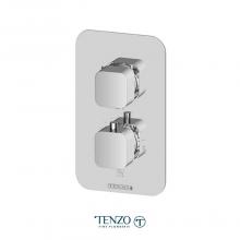 Tenzo F-QUT32-CR - T-Box valve trims thermo. 2 functions diverter chrome