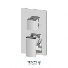 Tenzo F-SLPB32-CR - T-Box valve trims pres. bal. 2 functions diverter chrome