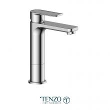 Tenzo DE12M-W-CR - Delano single hole tall lavatory faucet chrome with (W/O overflow) drain