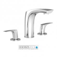 Tenzo NU13-P-CR - Nuevo 8In Lavatory Faucet Chrome With (Overflow) Drain