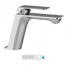 Tenzo QU11-P-CR - Quantum single hole lavatory faucet chrome with (overflow) drain
