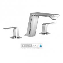 Tenzo QU13-P-CR - Quantum 8in lavatory faucet chrome with (overflow) drain