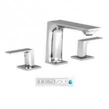Tenzo SL13-P-CR - Slik 8in lavatory faucet chrome with (overflow) drain