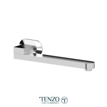 Tenzo BSS-314-CR - Wall mount swivel spout 30cm (12in) brass chrome