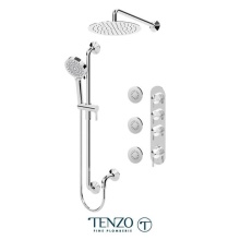 Tenzo PALT43-571112-CR - Paloma Extenza kit 3 functions thermo chrome