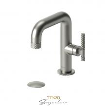 Tenzo BE10-C-W-BN - Single hole lavatory faucet with (W/O overflow) drain Bellacio-C brushed nickel