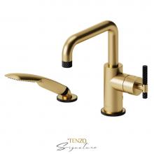 Tenzo BE31-C-PB-BG-MB - Deck mount 2 pcs tub filler Bellacio-C brushed gold/matte black
