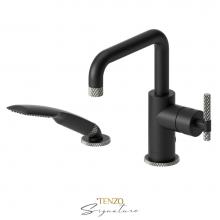 Tenzo BE31-C-PB-MB-BN - Deck mount 2 pcs tub filler Bellacio-C matte black/brushed nickel