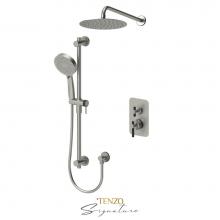 Tenzo F-BEPB32-20111-C-BN-MB - Trim for T-box kit 2 fcts pres bal Bellacio-C brushed nickel  / matte black