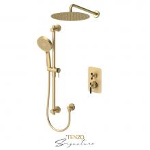 Tenzo F-BEPB32-20112-C-BG-MB - T-Box kit 2 fcts thermo Bellacio-C brushed gold  / matte black