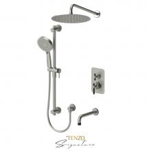 Tenzo F-BET33-501125-C-BN-MB - T-Box valve 3 fcts thermo Bellacio-C brushed nickel/matte black