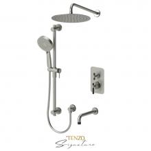 Tenzo F-BET33-501125-F-BN-MB - T-Box valve 3 fcts thermo Bellacio-F brushed nickel/matte black