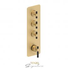 Tenzo BET43-C-BG-MB - Extenza valve 3 fcts thermo Bellacio-C brushed gold/matte black