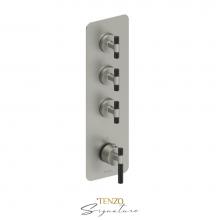 Tenzo BET43-C-BN-MB - Extenza valve 3 fcts thermo Bellacio-C brushed nickel/matte black