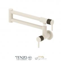 Tenzo CA160-MW-MB - Pot filler faucet Calozy matte white / matte black