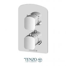 Tenzo F-DET32-CR - T-Box valve trims thermo. 2 functions diverter chrome