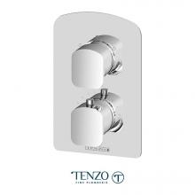 Tenzo F-DET33-CR - T-Box valve trims thermo. 3 functions diverter chrome