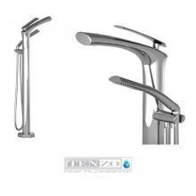 Tenzo FL51-CR - Fluvia floor mount tub filler chrome