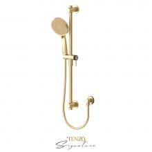 Tenzo KRD-362712-F-BG-MB - Sliding bar kit Bellacio-F brushed gold/ matte black