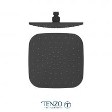 Tenzo PVTS-09-Q-MB - Shwr head square 23x23cm (9in) matte black