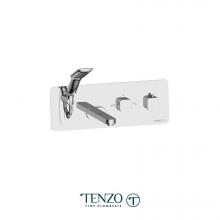 Tenzo QUT73-CR - Wall mount tub faucet with retractable hose Quantum chrome