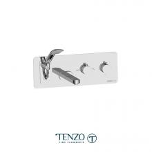 Tenzo F-RUT73-CR - Trim For Wall Mount Tub Faucet With Retractable Hose Rundo Chrome