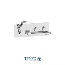 Tenzo RUT74-CR - Wall Mount Tub Faucet With Swivel Spout Rundo Chrome