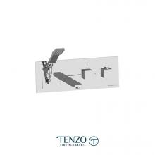 Tenzo F-SLT73-CR - Trim for wall mount tub faucet with retractable hose Slick chrome