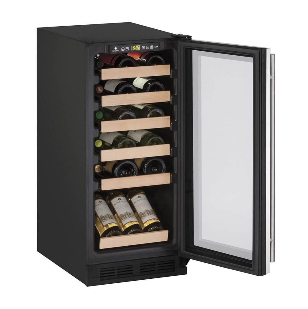 Wine Captain 15'' 1 Zone Reversible Hinge Integrated Solid115v