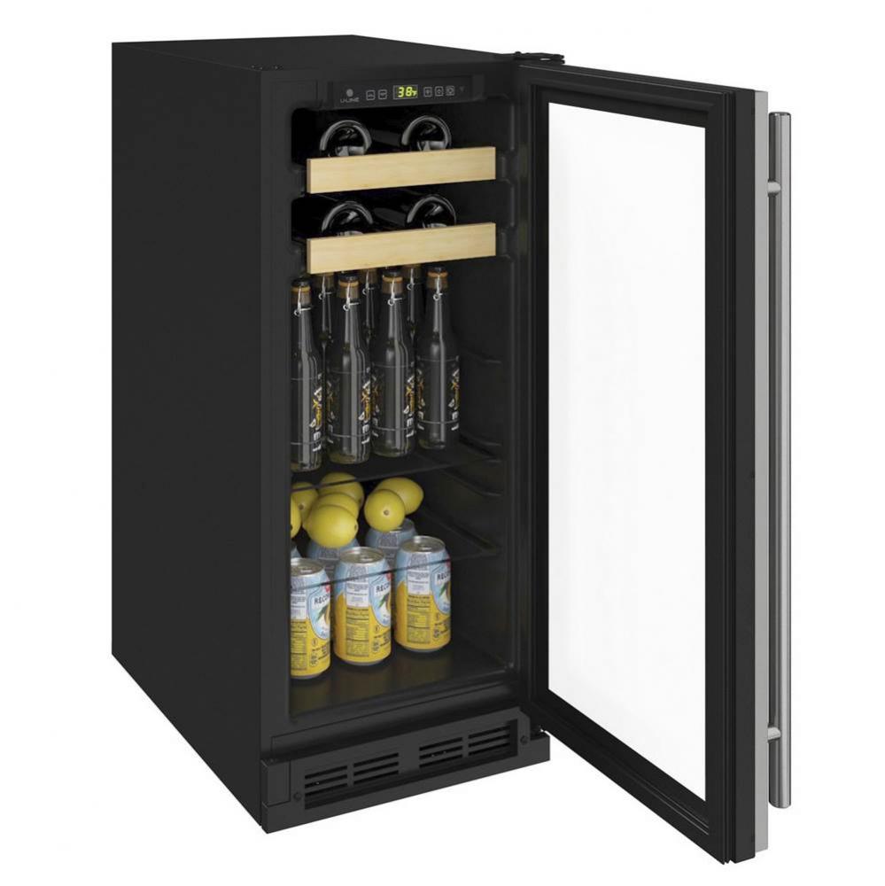 Beverage Center 15'' Reversible Hinge Integrated 115v