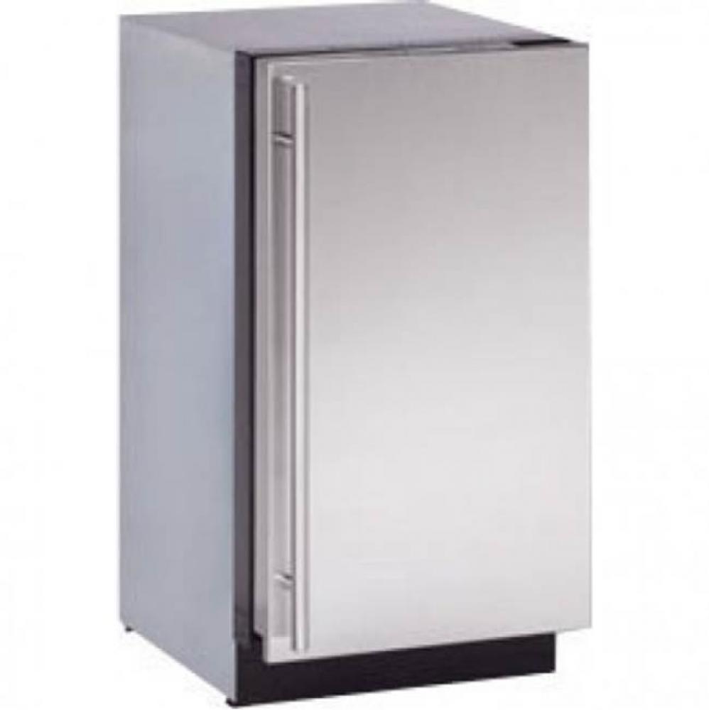 Solid Refrigerator 18'' Reversible Hinge Stainless 115v