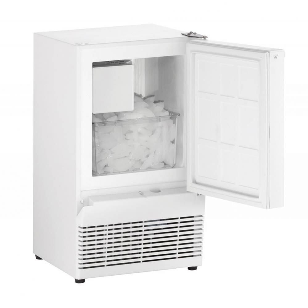 Ice Maker 14'' Reversible Hinge White 115v